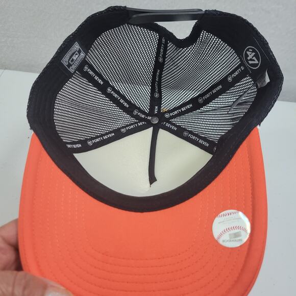 Cooperstown 47 collection San Francisco Giants Orange & Black Snapback Hat 11725 - Picture 4 of 6